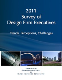 Cover of the 2011 Design Firm Executives Survey, conducted by Karen Newcombe